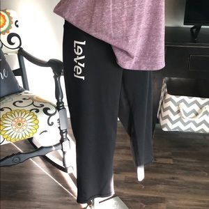 Women’s black workout capris